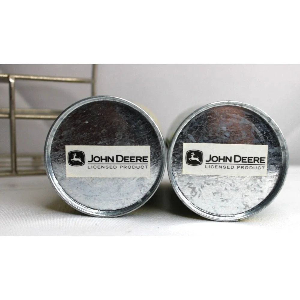 John Deere Salt & Pepper Shakers‎ w/holder, Officially Licensed, Green